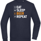 Beer Repeat Design - Comfort Essential Unisex Sweater_FRENCH NAVY_front