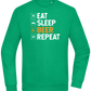 Beer Repeat Design - Comfort Essential Unisex Sweater_MEADOW GREEN_front