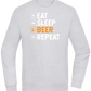 Beer Repeat Design - Comfort Essential Unisex Sweater_ORION GREY II_front