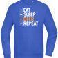 Beer Repeat Design - Comfort Essential Unisex Sweater_ROYAL_front