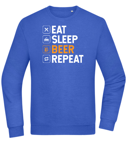 Beer Repeat Design - Comfort Essential Unisex Sweater_ROYAL_front