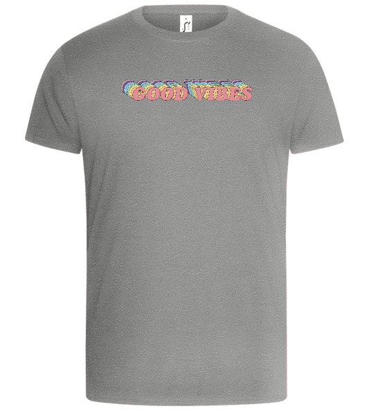 Good Vibes Rainbow Design - Basic Unisex T-Shirt_ORION GREY_front