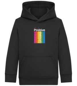 Think Positive Rainbow Design - Comfort Kids Hoodie