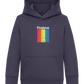 Think Positive Rainbow Design - Comfort Kids Hoodie_FRENCH NAVY_front