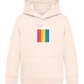 Think Positive Rainbow Design - Comfort Kids Hoodie_LIGHT PEACH ROSE_front