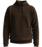 Basic unisex hoodie_CHOCOLATE_front