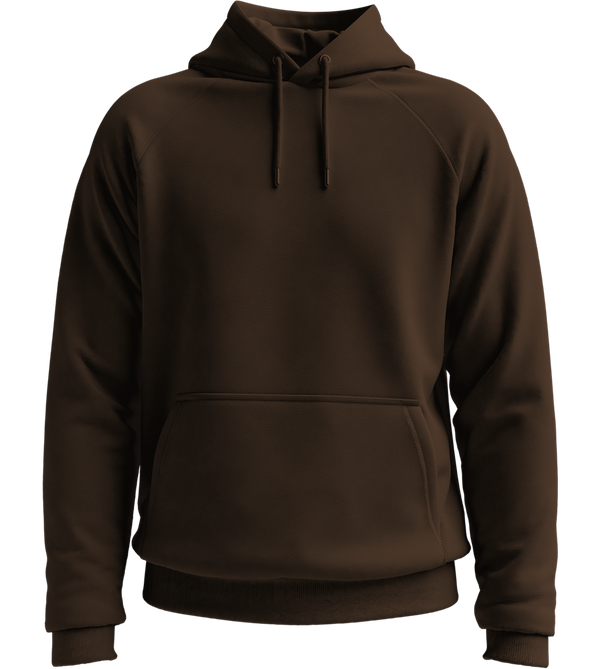 Basic unisex hoodie_CHOCOLATE_front