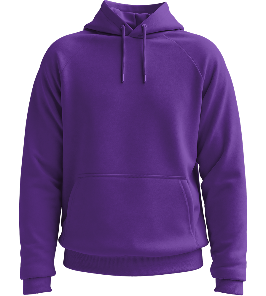 Premium unisex hooded sweater_DARK PURPLE_front