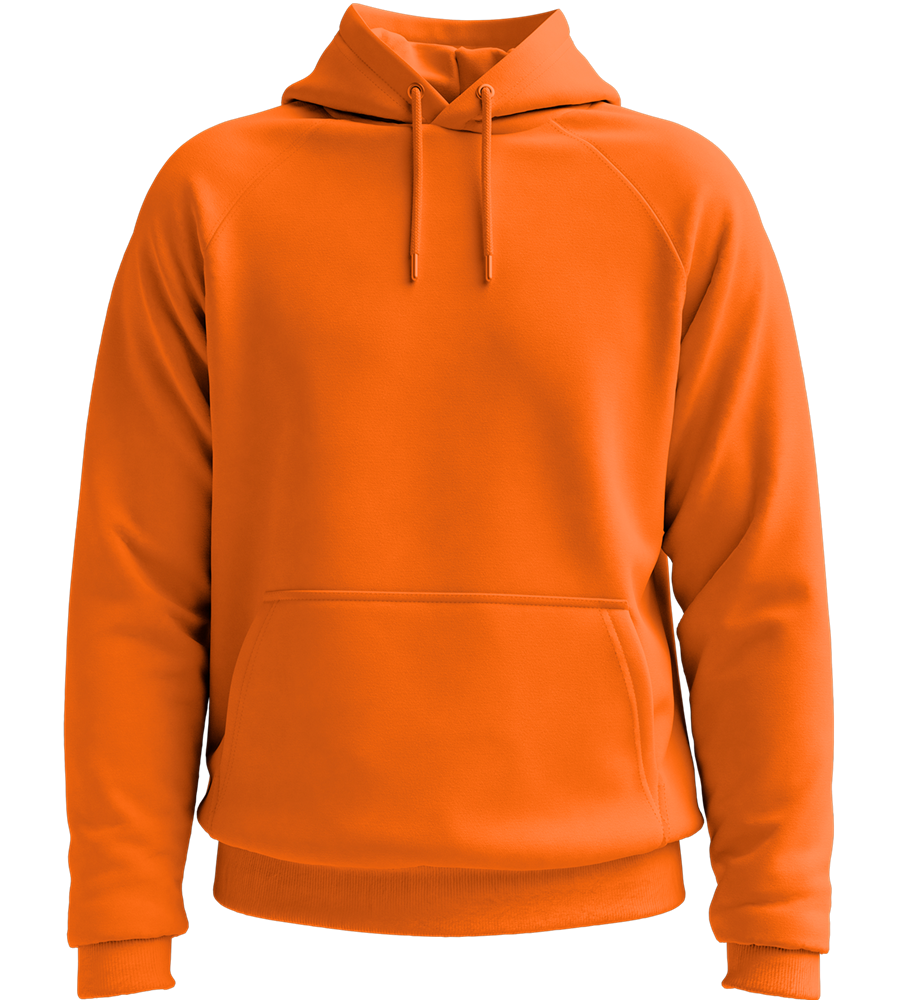 Premium unisex hooded sweater_ORANGE_front