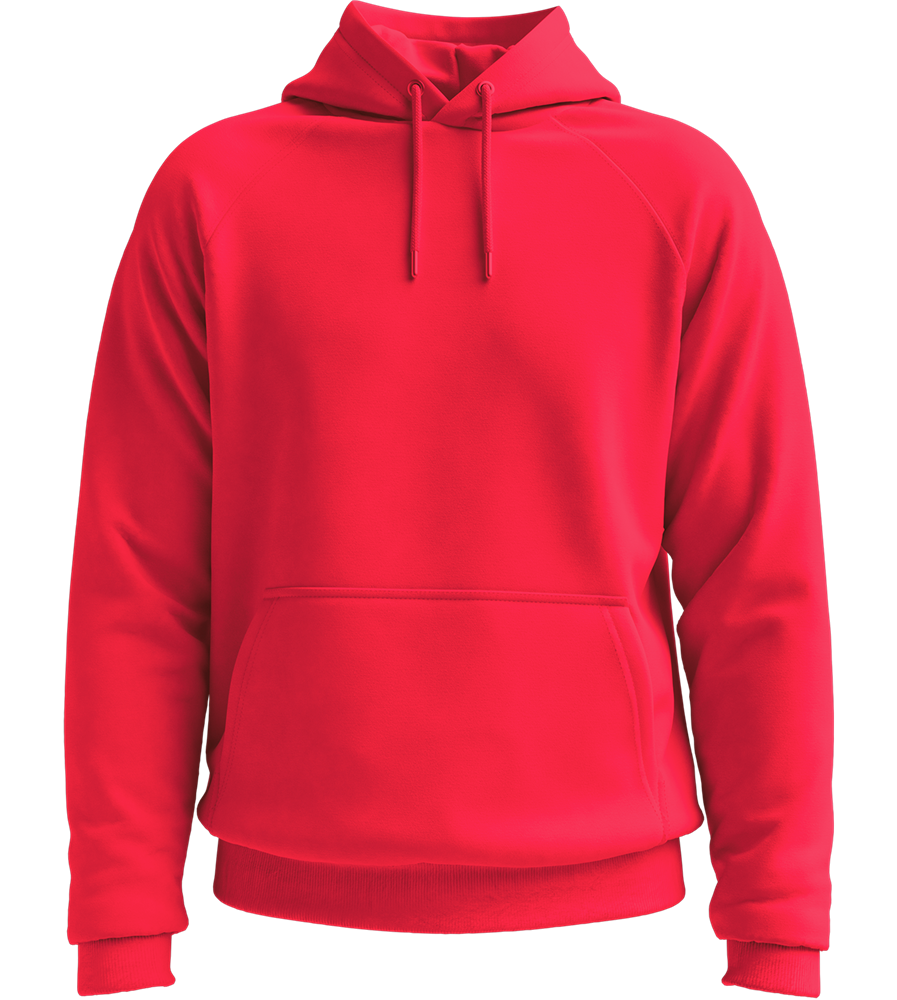 Premium unisex hooded sweater_RED_front