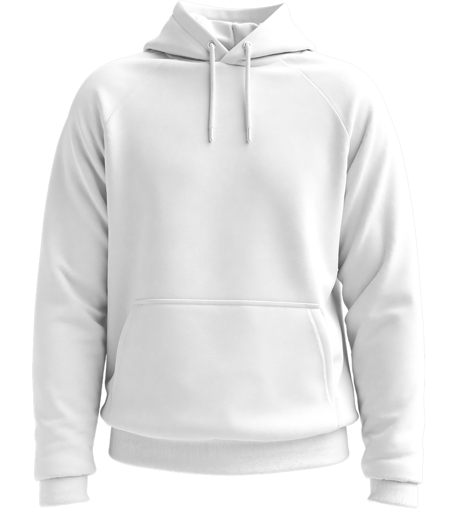 Premium unisex hooded sweater_WHITE_front