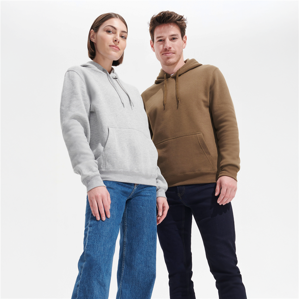 Premium unisex hooded sweater_CHOCOLATE_DETAILEDIMAGE_back_1