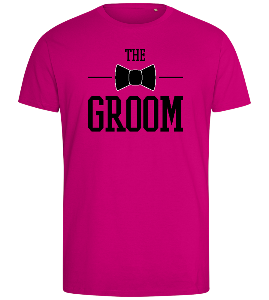 The Groom Design - Comfort men's fitted t-shirt_FUCHSIA_front