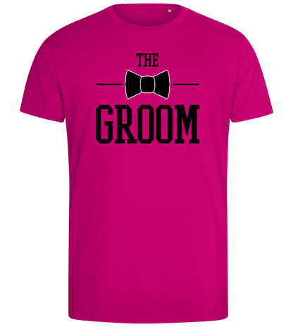 The Groom Design - Comfort men's fitted t-shirt_FUCHSIA_front