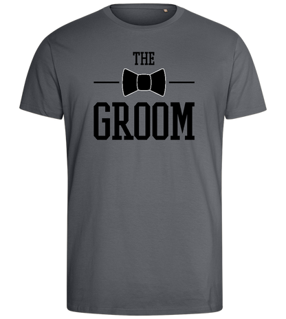 The Groom Design - Comfort men's fitted t-shirt_MOUSE GREY_front