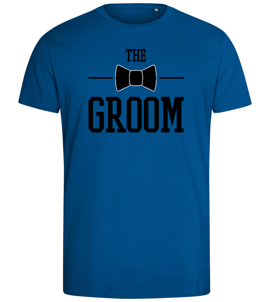 The Groom Design - Comfort men's fitted t-shirt_ROYAL_front