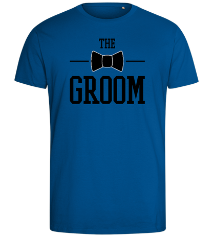 The Groom Design - Comfort men's fitted t-shirt_ROYAL_front