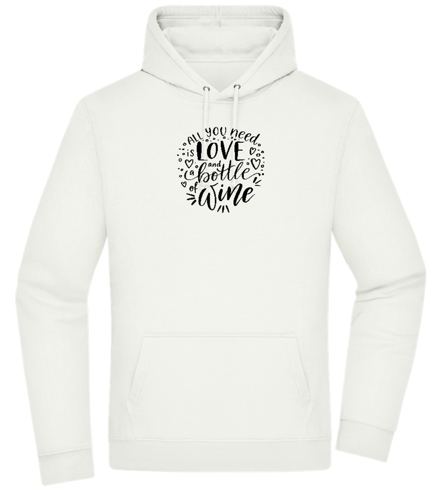 Love And Wine Design - Premium Essential Unisex Hoodie_CREAMY GREEN_front