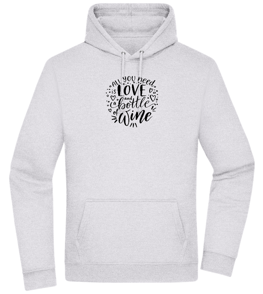 Love And Wine Design - Premium Essential Unisex Hoodie_ORION GREY II_front