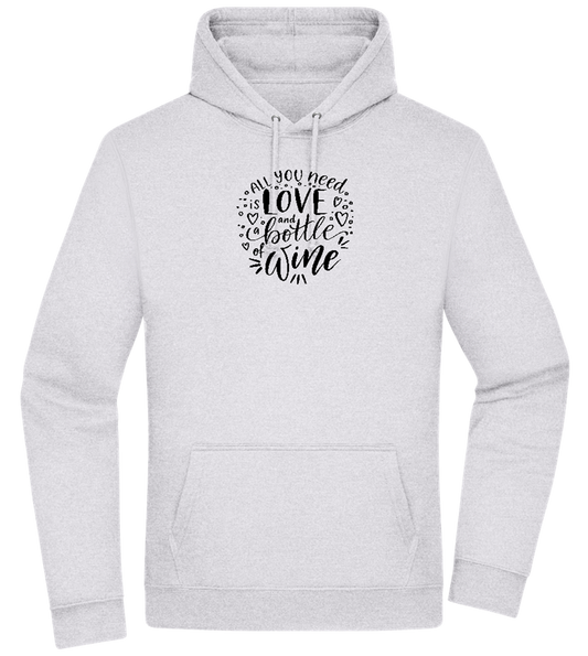 Love And Wine Design - Premium Essential Unisex Hoodie_ORION GREY II_front