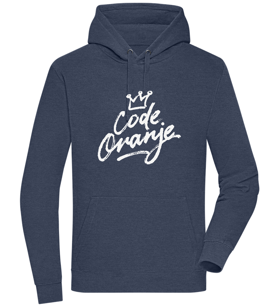 Code Oranje Kroontje Design - Premium unisex hoodie_DENIM CHINA_front