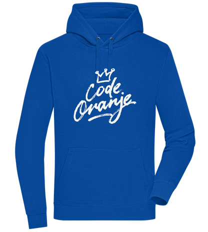 Code Oranje Kroontje Design - Premium unisex hoodie_ROYAL_front