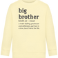 Big Brother Meaning Design - Comfort Kids Sweater_AMARELO CLARO_front