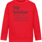 Big Brother Meaning Design - Comfort Kids Sweater_BRIGHT RED_front