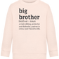 Big Brother Meaning Design - Comfort Kids Sweater_LIGHT PEACH ROSE_front