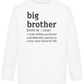 Big Brother Meaning Design - Comfort Kids Sweater_WHITE_front