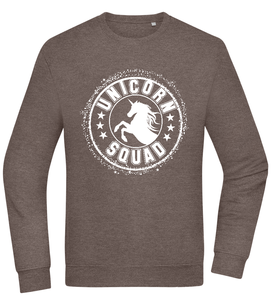 Unicorn Squad Logo Design - Comfort Essential Unisex Sweater_CHARCOAL CHIN_front