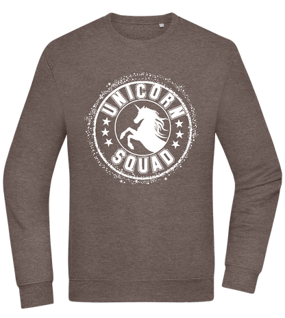 Unicorn Squad Logo Design - Comfort Essential Unisex Sweater_CHARCOAL CHIN_front