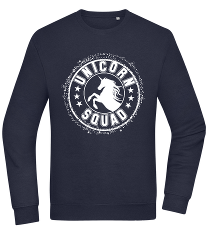 Unicorn Squad Logo Design - Comfort Essential Unisex Sweater_FRENCH NAVY_front