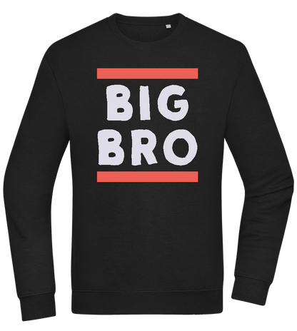 Big Bro Text Design - Comfort Essential Unisex Sweater_BLACK_front