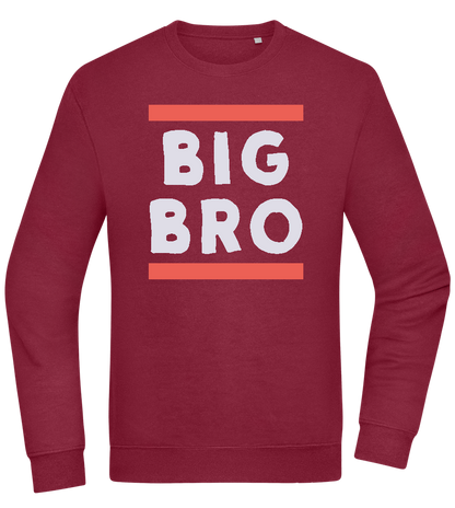 Big Bro Text Design - Comfort Essential Unisex Sweater_BORDEAUX_front