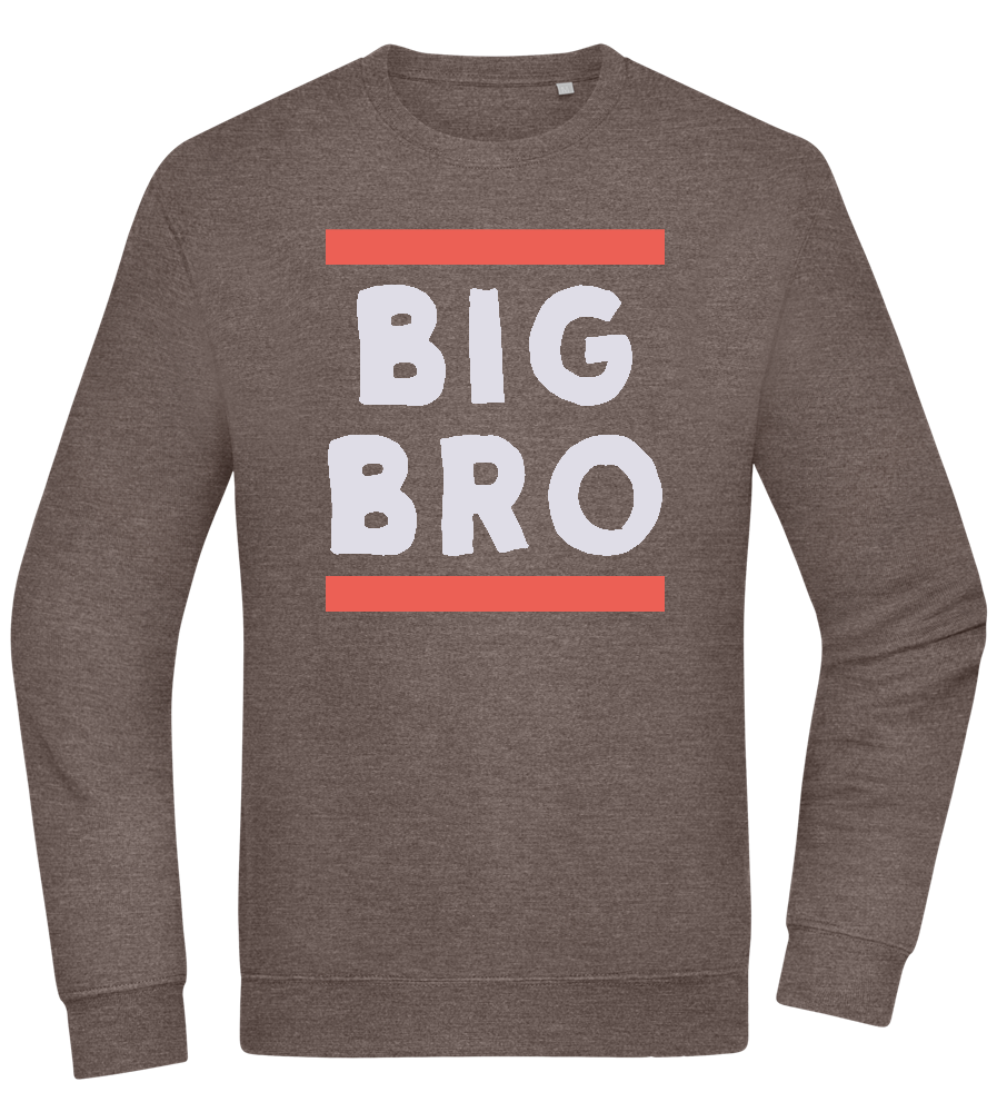 Big Bro Text Design - Comfort Essential Unisex Sweater_CHARCOAL CHIN_front