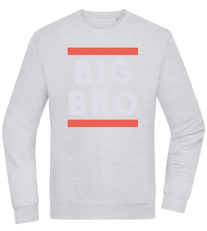 Big Bro Text Design - Comfort Essential Unisex Sweater_ORION GREY II_front