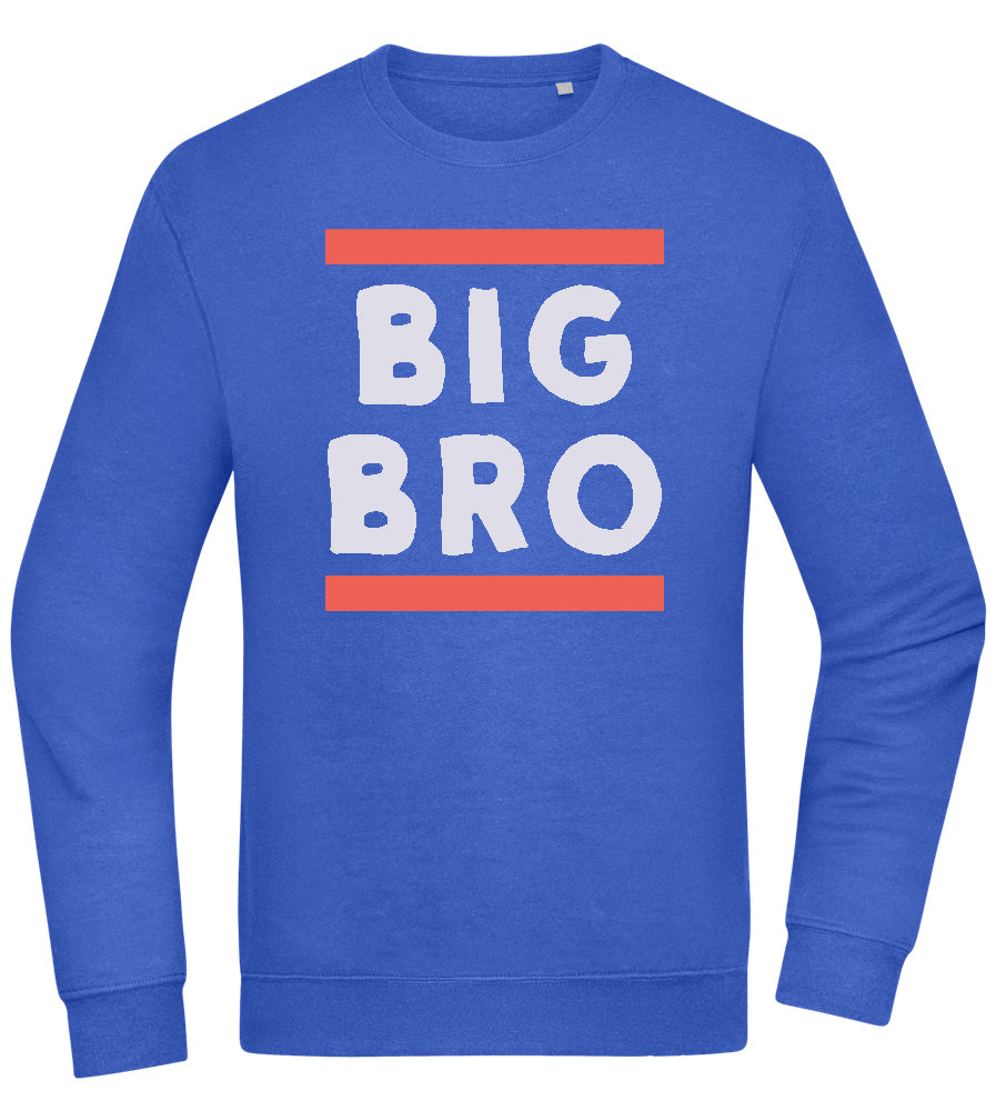 Big Bro Text Design - Comfort Essential Unisex Sweater_ROYAL_front