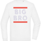 Big Bro Text Design - Comfort Essential Unisex Sweater_WHITE_front