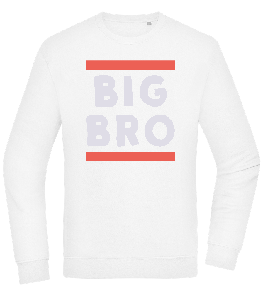 Big Bro Text Design - Comfort Essential Unisex Sweater_WHITE_front