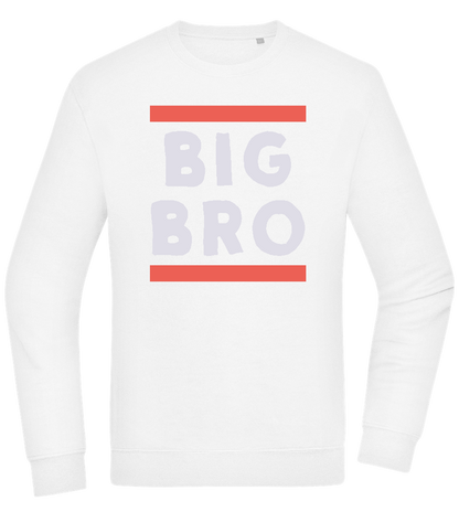 Big Bro Text Design - Comfort Essential Unisex Sweater_WHITE_front