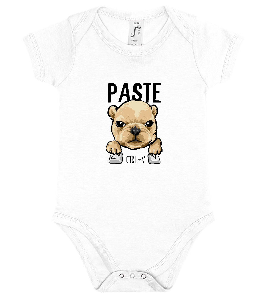 CTRL + V Design - Baby bodysuit_WHITE_front