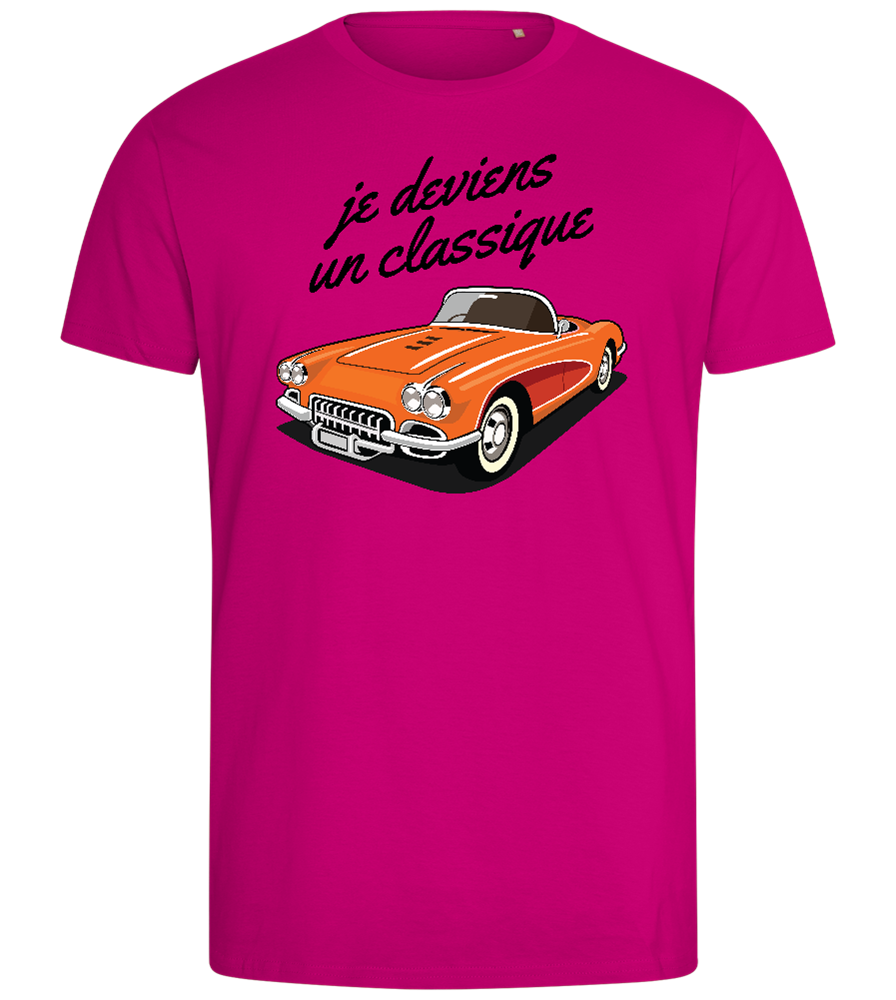 Classic Car Design - Comfort men's fitted t-shirt_FUCHSIA_front