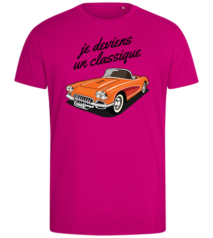 Classic Car Design - Comfort men's fitted t-shirt_FUCHSIA_front