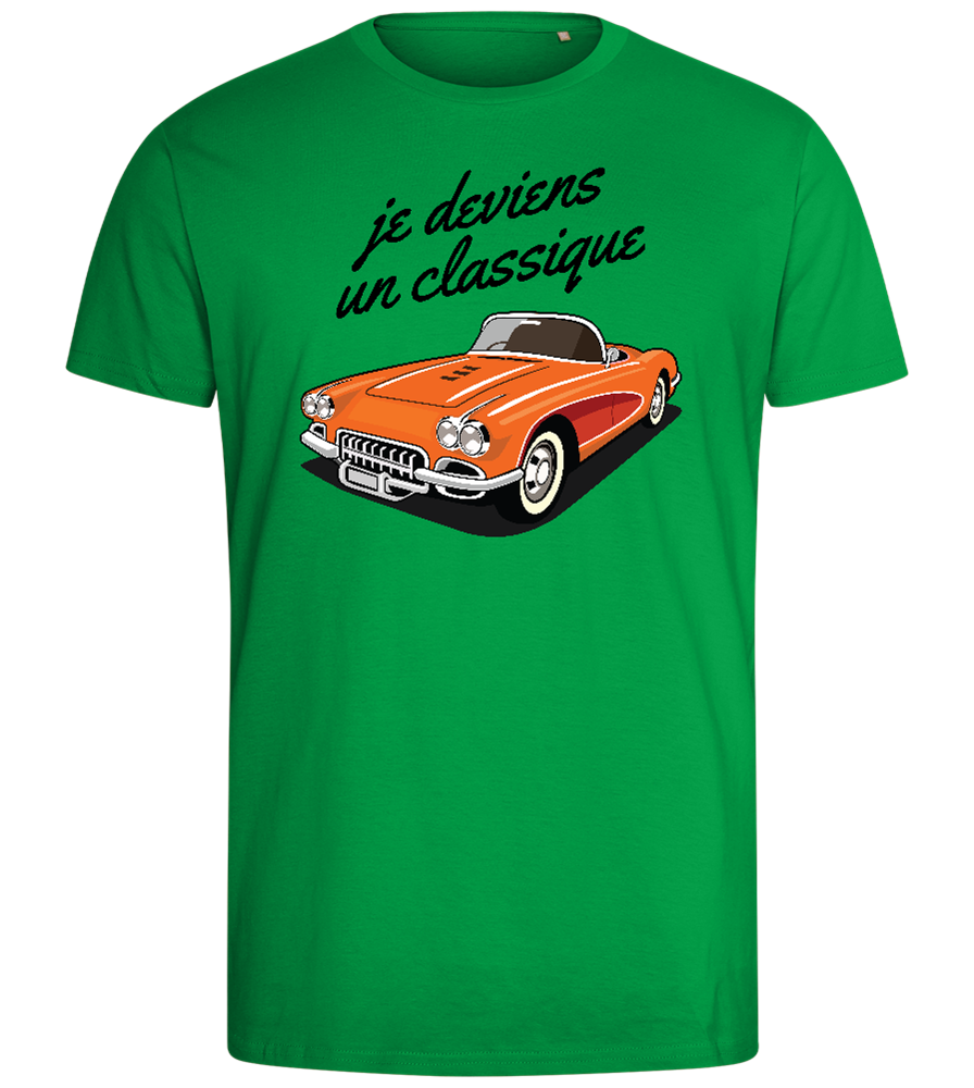 Classic Car Design - Comfort men's fitted t-shirt_MEADOW GREEN_front