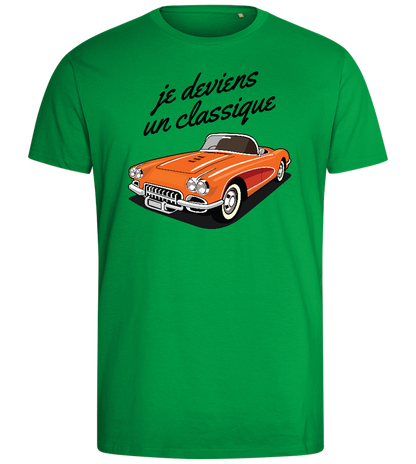 Classic Car Design - Comfort men's fitted t-shirt_MEADOW GREEN_front