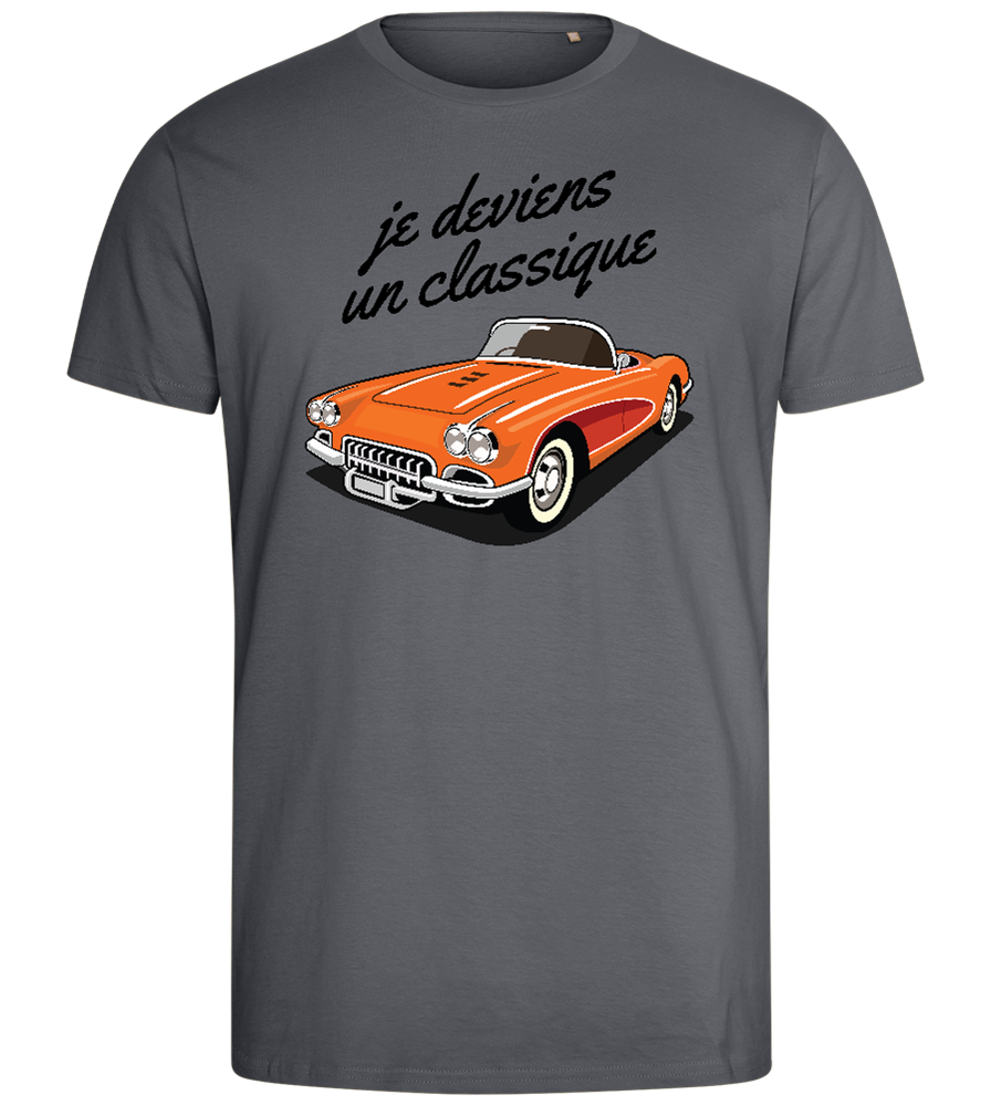 Classic Car Design - Comfort men's fitted t-shirt_MOUSE GREY_front