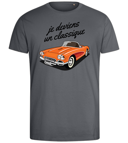 Classic Car Design - Comfort men's fitted t-shirt_MOUSE GREY_front