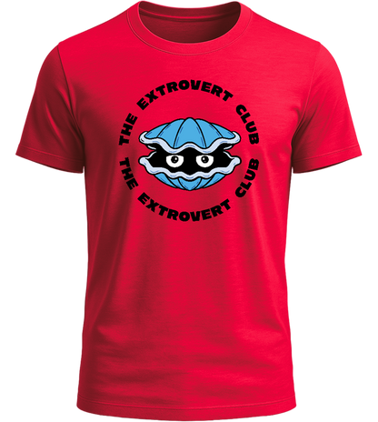 Extrovert Club Design - Basic Unisex T-Shirt_RED_front