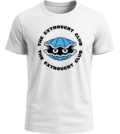 Extrovert Club Design - Basic Unisex T-Shirt_WHITE_front
